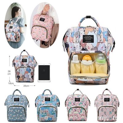 Imagen 2 del producto BOLSO MOCHILA MATERNAL PAÑALERA DE BEBE IMPERMEABLE CONEJOS