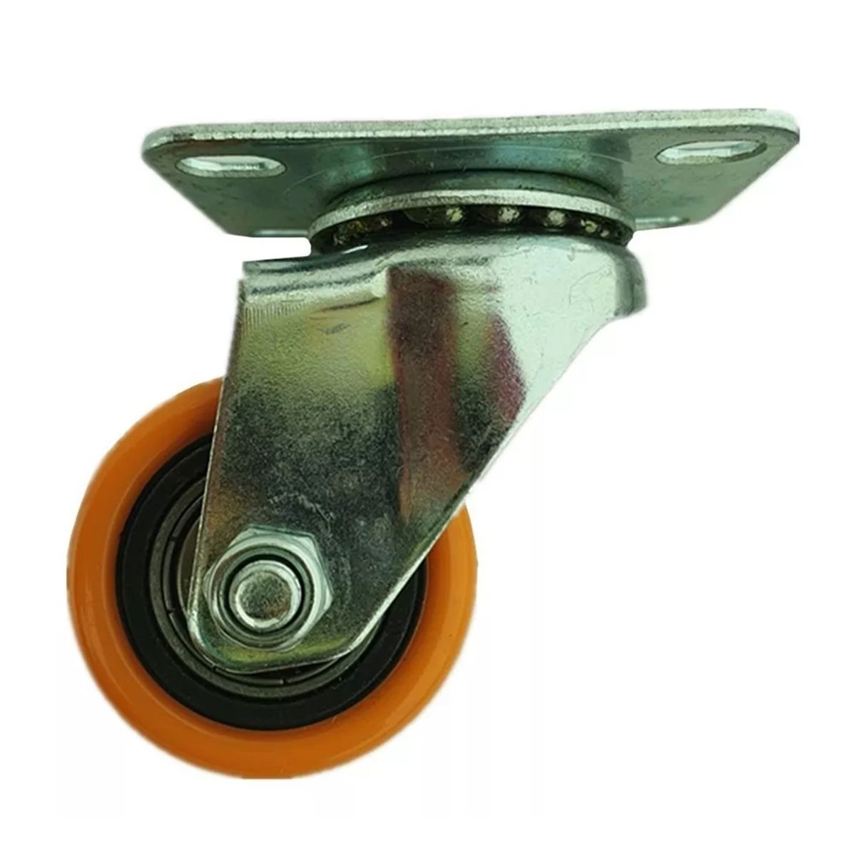 GENERICO - Rueda Naranja Giratoria 1.5 Pulgadas