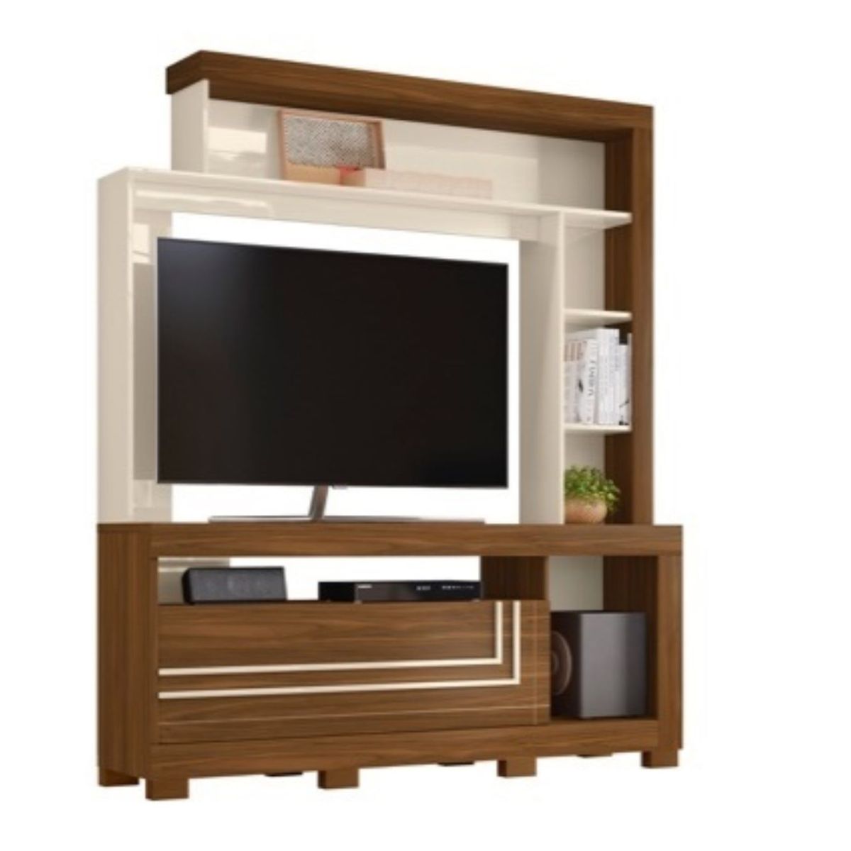 TAHUARI - Estante Nice Freijo off white