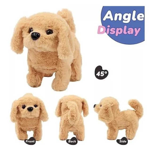 GENERICO - Perrito Peluche Interactivo Electrónico Mueve y Ladra Beige