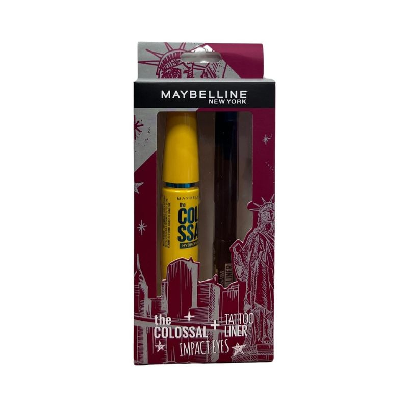 MAYBELLINE - Maybelline Pack Máscara Colossal  Tattoo Liquid Liner.