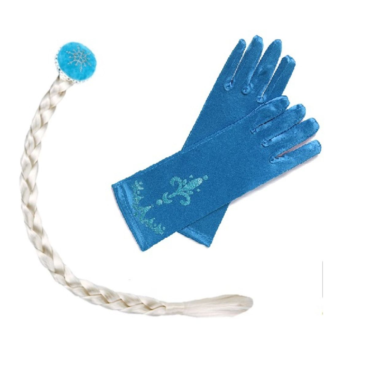 GENERICO - Trenza y  guantes princesa