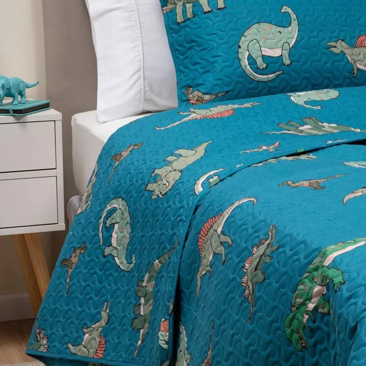 CASATUA - Cubrecama Cobertor Quilt Niño Niña +funda Almohada 1,5 Plaza