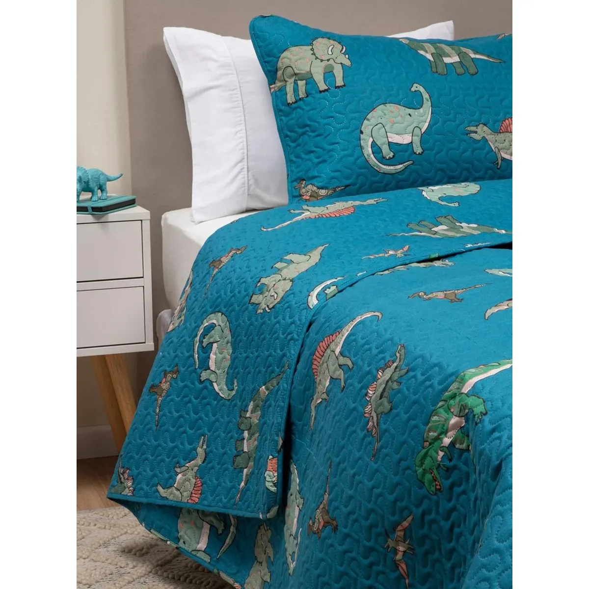 CASATUA - Cubrecama Cobertor Quilt Niño Niña +funda Almohada 1,5 Plaza