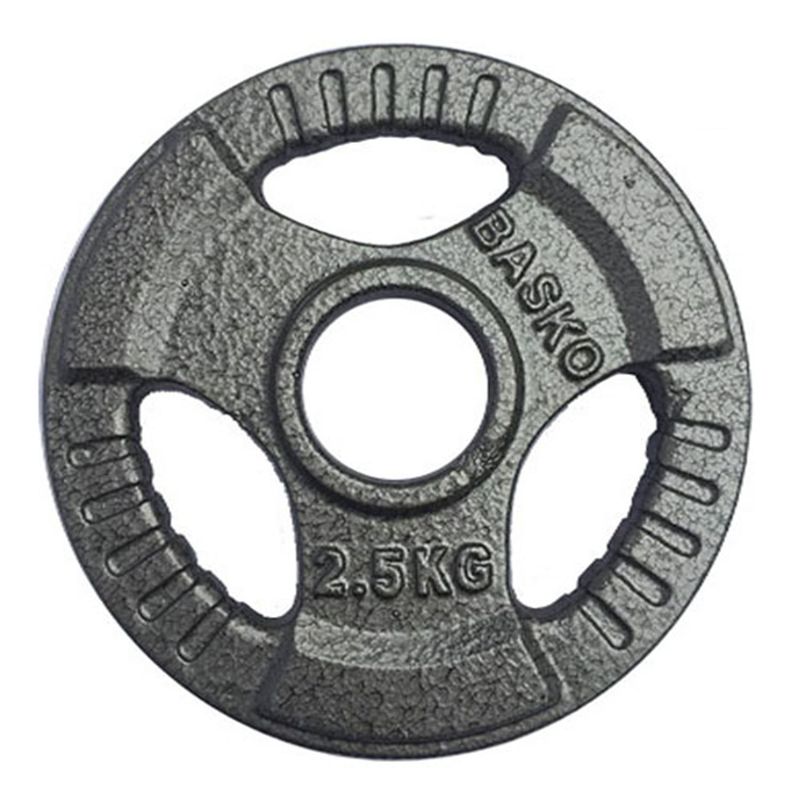 BASKO FITNESS - Fitness Discos Olimpicos Acero Par 2,5 Kg
