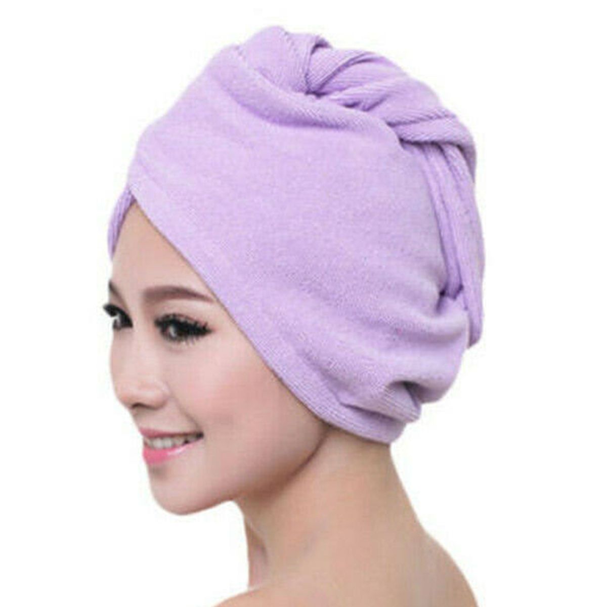 GENERICO - Pack X3 Gorro Toalla Microfibra Ducha Cabello Para Secar Cabello