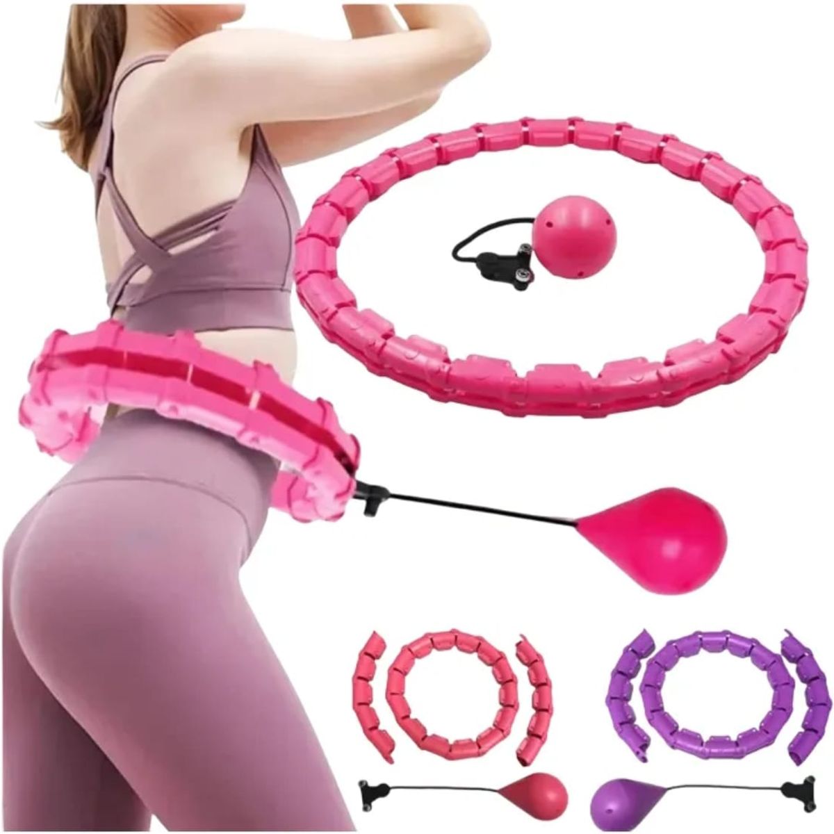 GENERICO - Aro Hula Hoop Ajustable Perdida De Peso