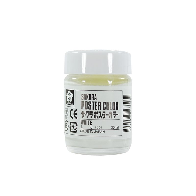 SAKURA - Témpera Profesional Poster Color Sakura Blanco 30ml