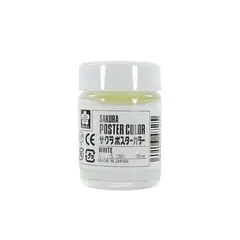 SAKURA - Témpera Profesional Poster Color Blanco 30ml