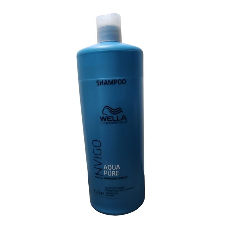 WELLA - Shampoo Wella Invigo Aqua Pure 1000 Ml Professionals.