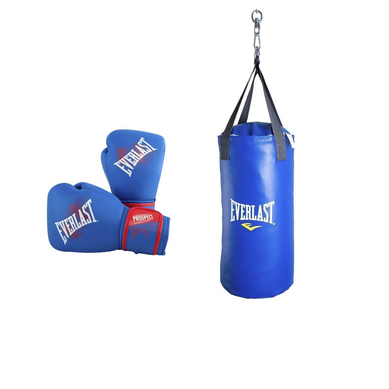 EVERLAST - Kit Boxeo Niño Everlast Saco y Guante 8 Oz