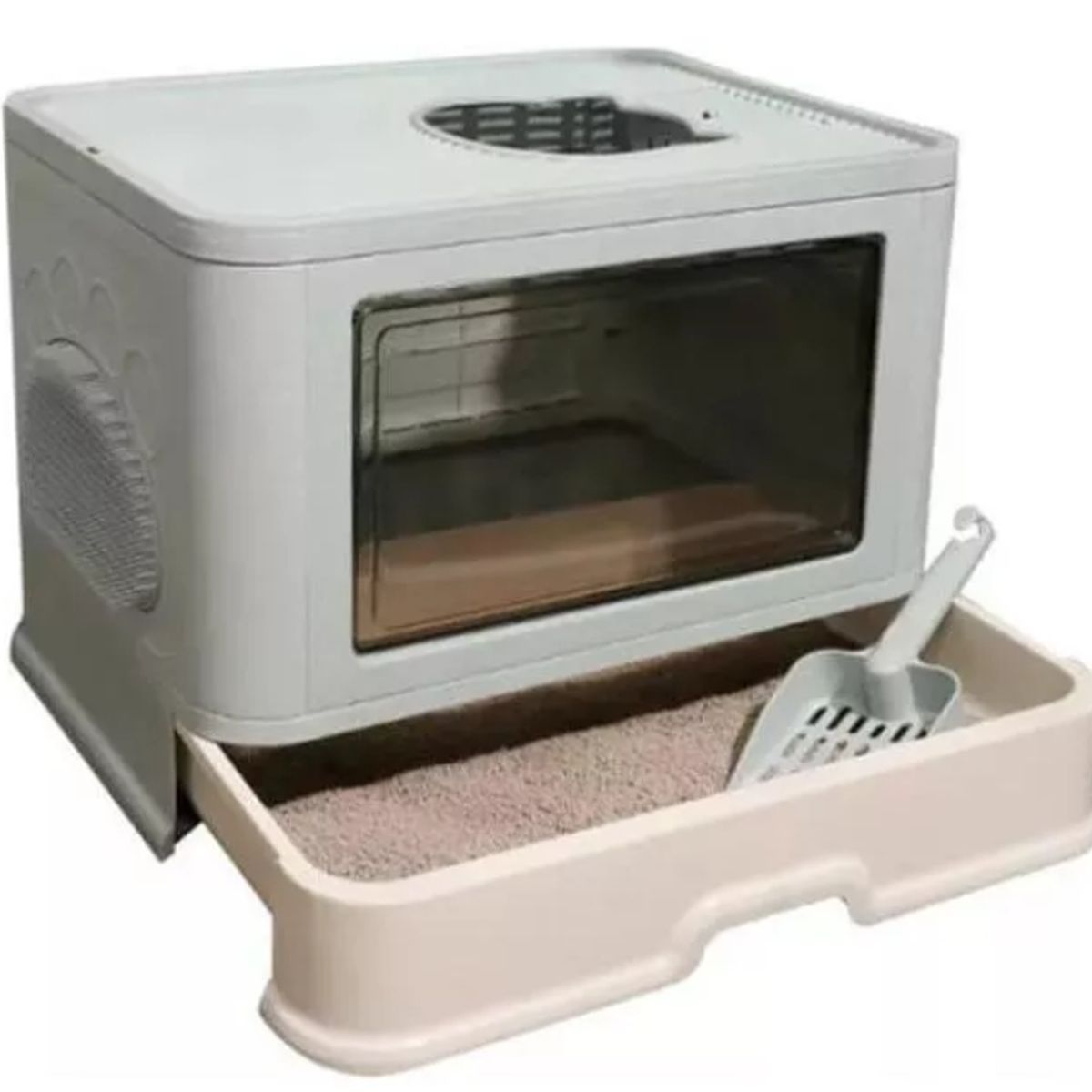 GENERICO - Arenero Para Gatos Grandes Cerrado Hermosos Para Mascotas XL