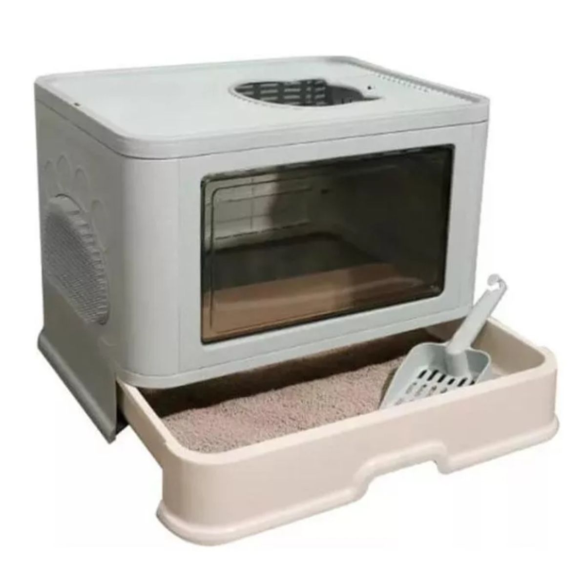 GENERICO - Arenero Para Gatos Grandes Cerrado Hermosos Para Mascotas XL