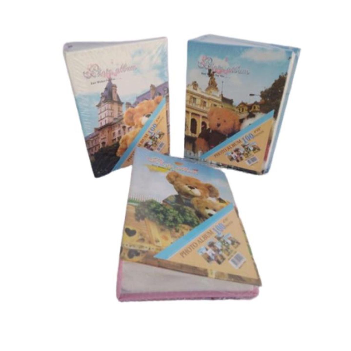 OEM - Album de fotos 10*15cm.  Para 100 fotos.  Variedad en colores.