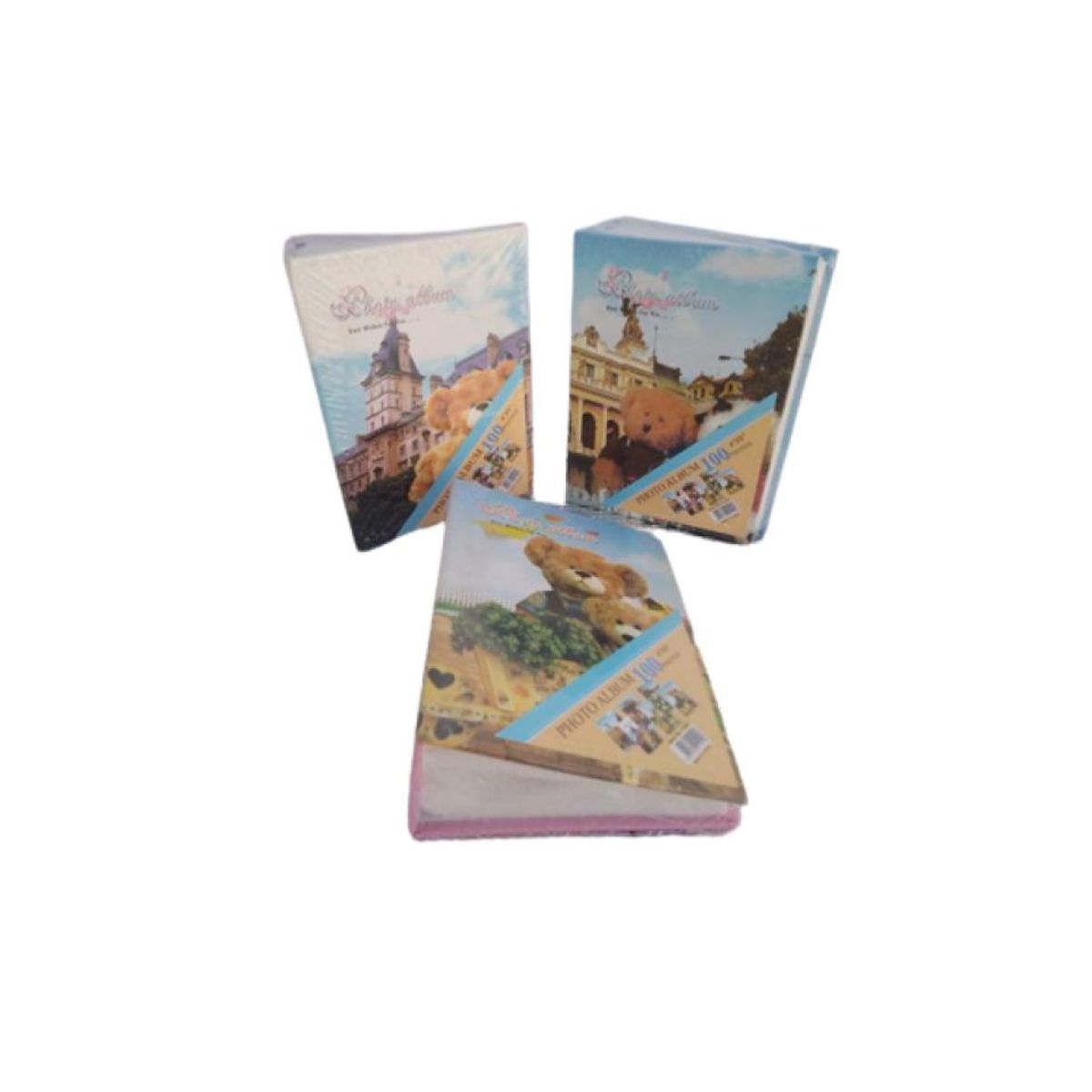 OEM - Album de fotos 10*15cm.  Para 100 fotos.  Variedad en colores.