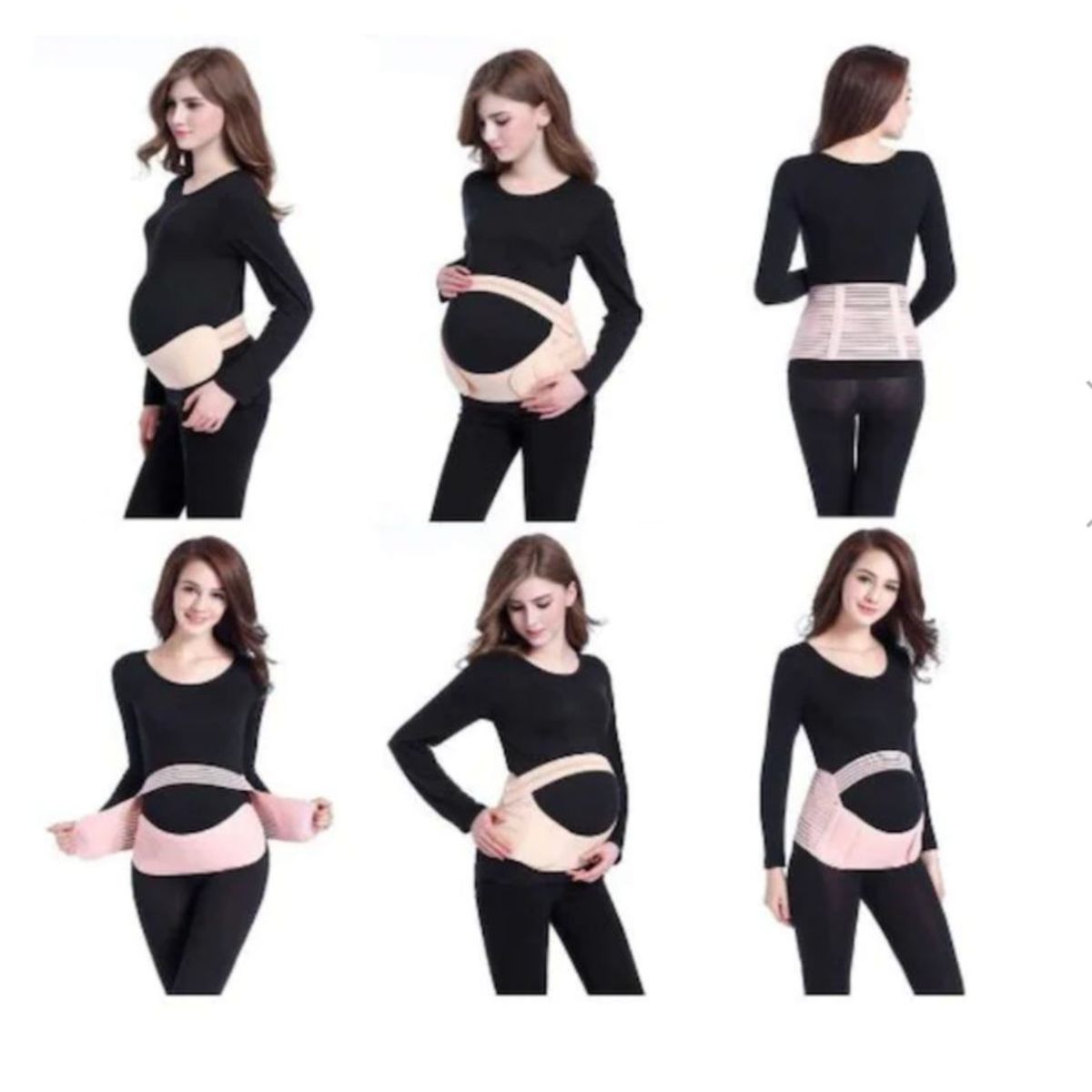 GENERICO - Faja Cinturón Maternal Con Soporte De Espalda Ajustable