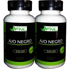 FNL - 2 X Ajo Negro Black Garlic Antioxidante 120 Capsulas 2 Meses.