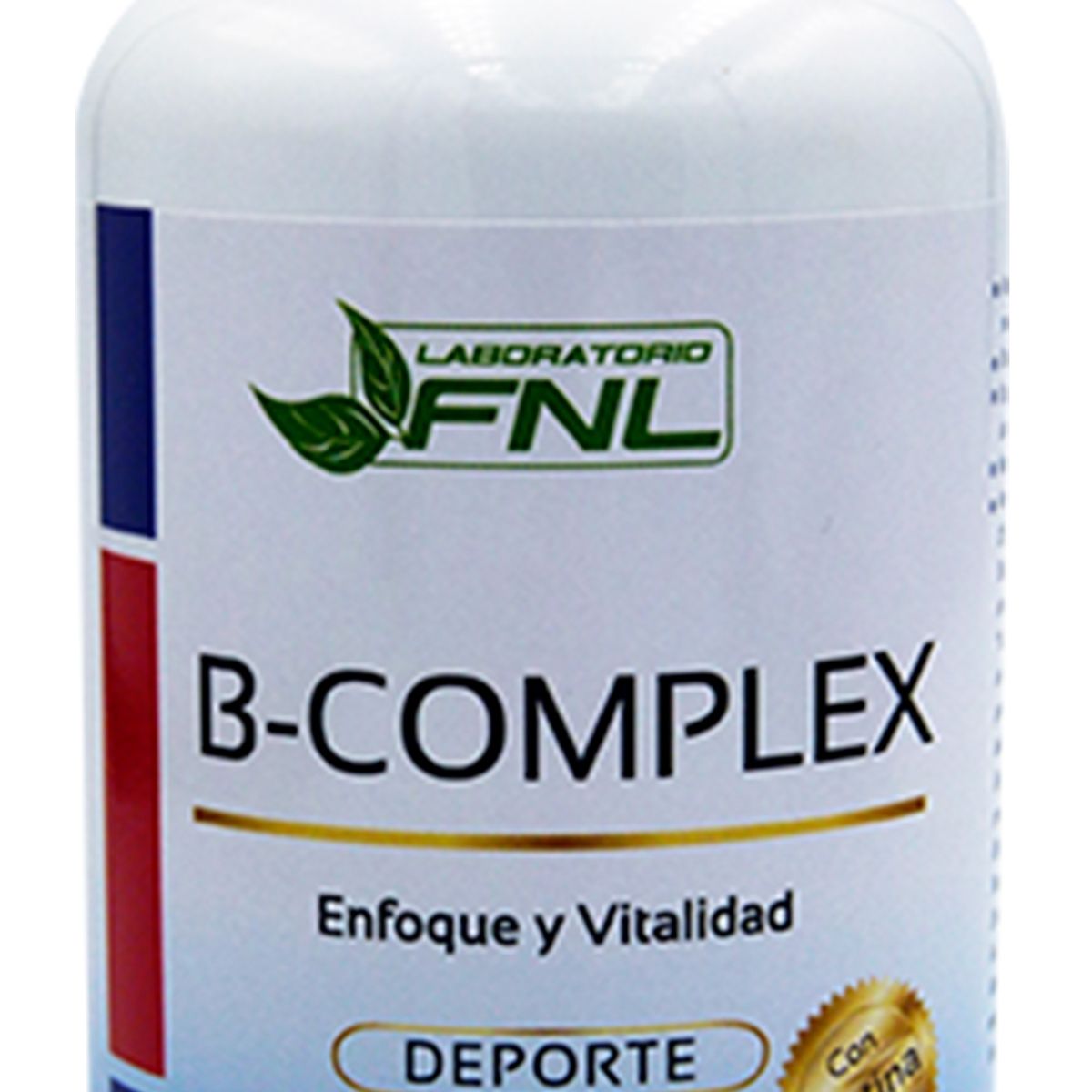 FNL - Vitamina B Complex 90 Cap 580mg Rivoflavina B3 B5 B6 B9 B12.