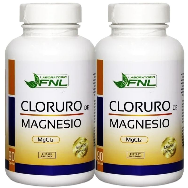 FNL - 6 Meses Cloruro De Magnesio 180 Caps 500mg Original.