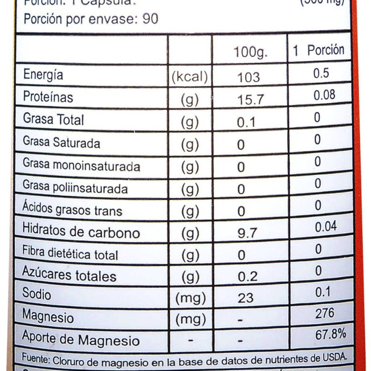 FNL - 6 Meses Cloruro De Magnesio 180 Caps 500mg Original.
