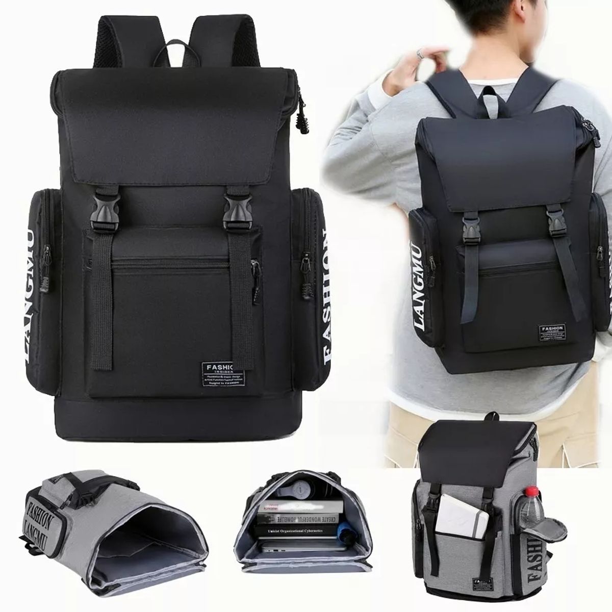 KUANGYE - Mochila Maleta Seguridad Antirrobo Impermeable