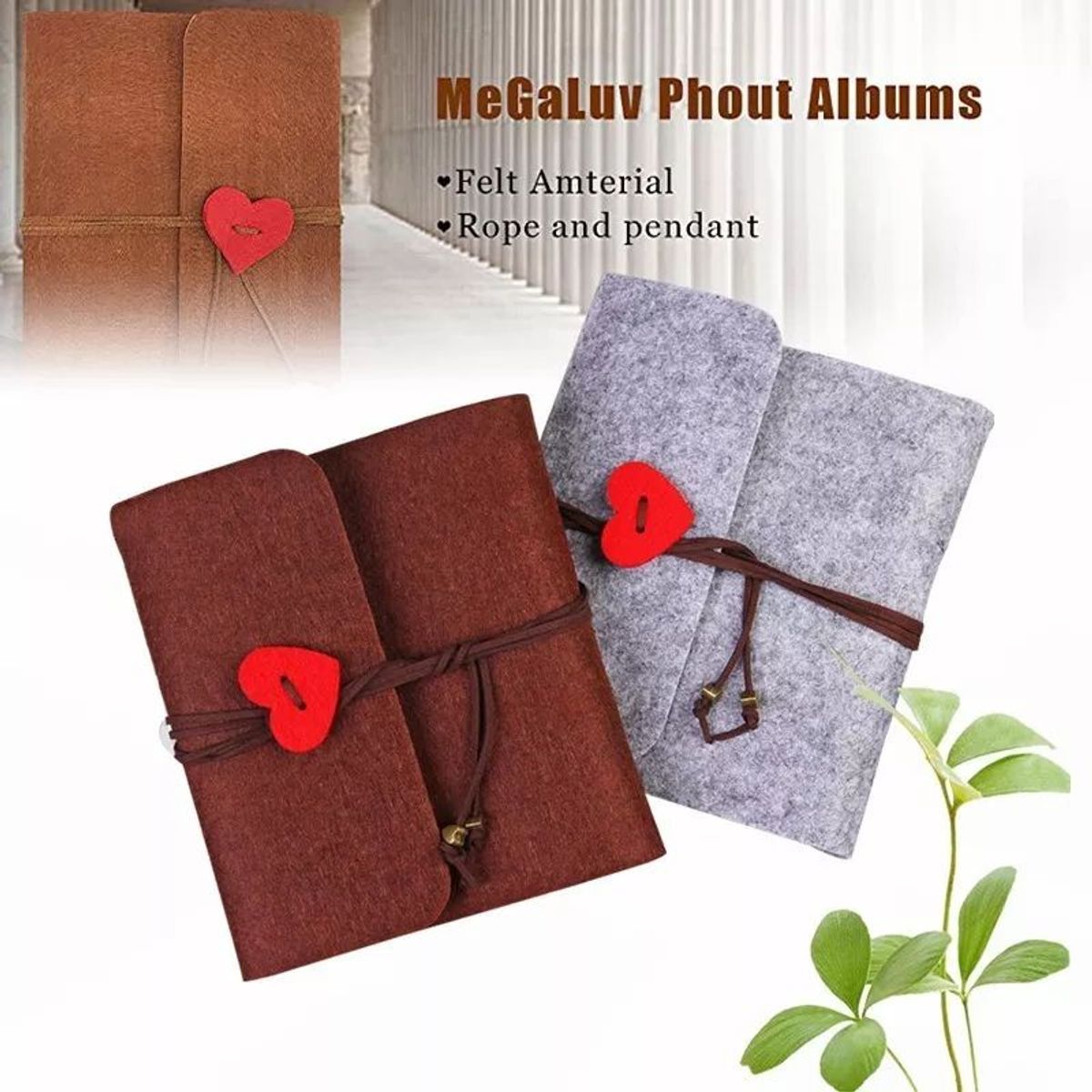 KUANGYE - Álbum De Fotos De Fieltro Gran Capacidad Foto Hojas Sueltas