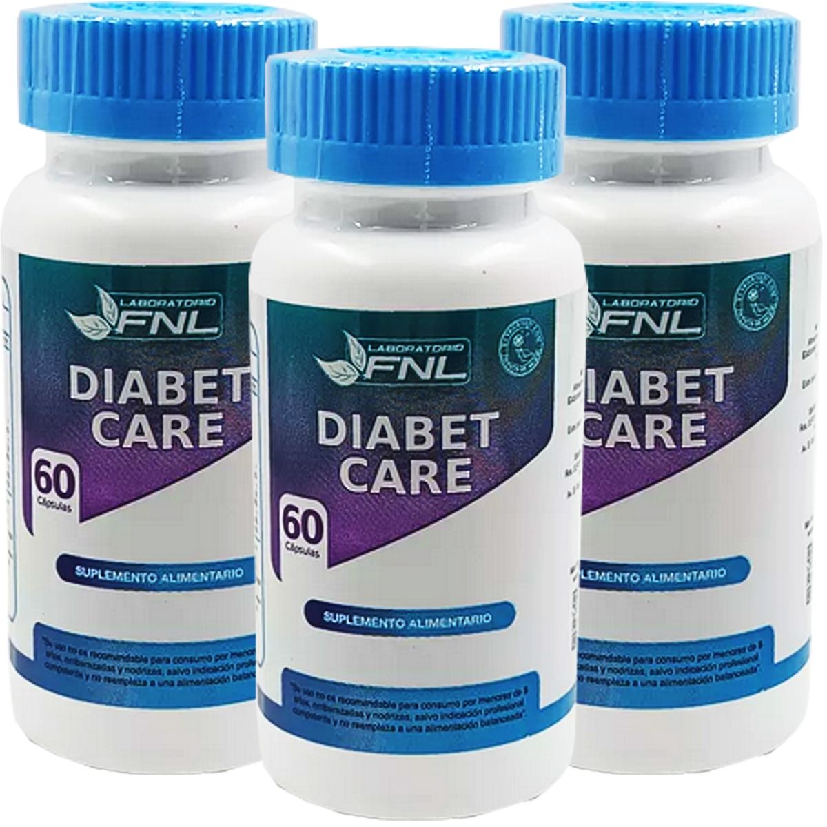 FNL - 3x Diabet Care Fnl 60 Cap Ayuda Control Glucosa Canela Maqui.