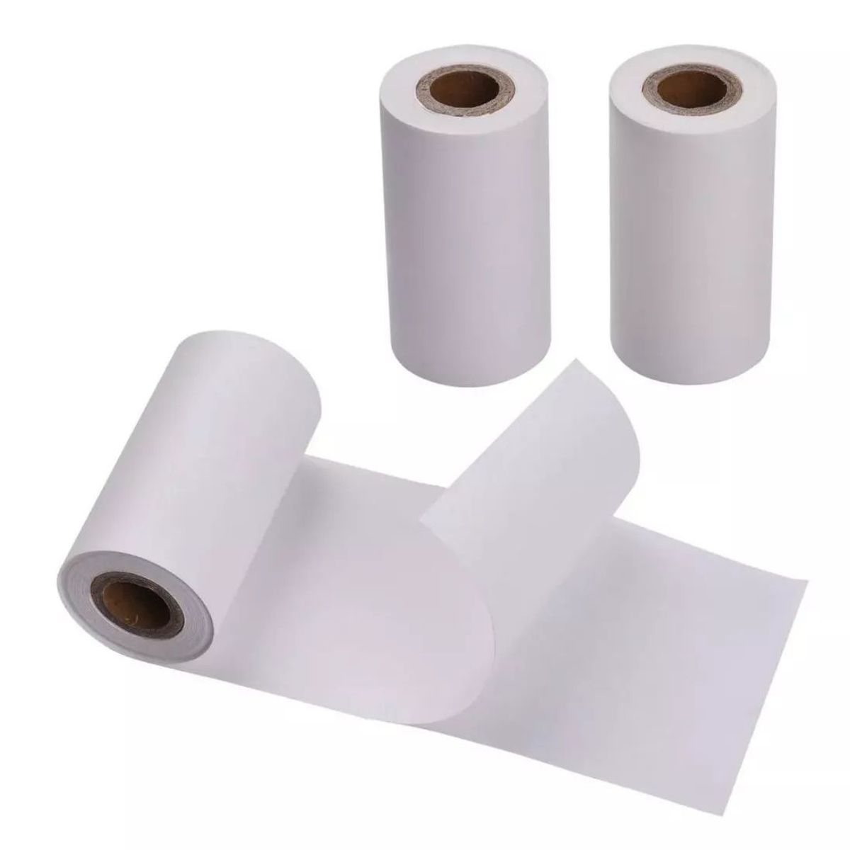 KUANGYE - 3 Rollos Papel Adhesivo Impresora Térmica 57x30mm Etiquetas