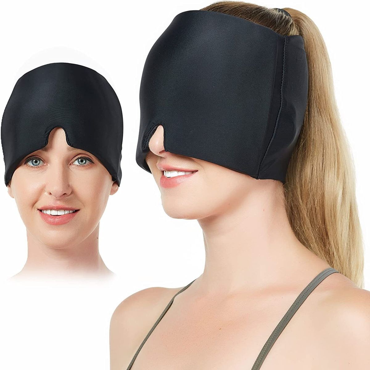 KUANGYE - Gorro De Gel Alivio De Migraña Terapia De Frío Dolor Cabeza