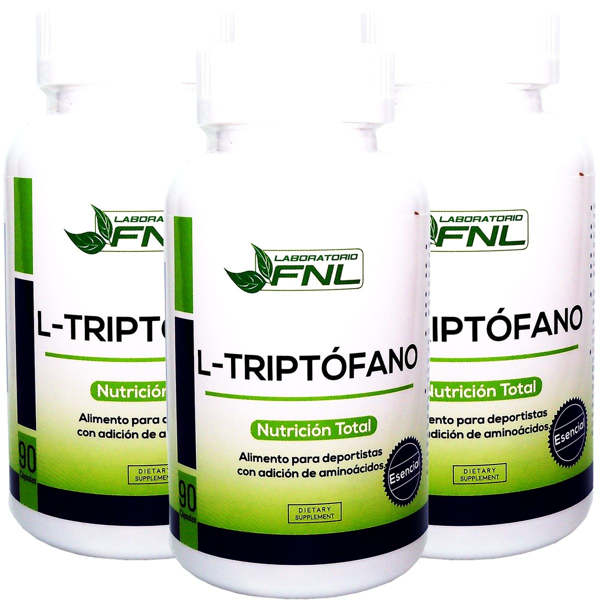 FNL - 3 X L-triptofano 270 Caps 250mg Duerme Y Adios Al Stress.