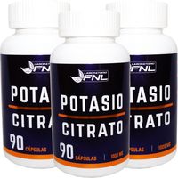 3 X Citrato De Potasio 90 Capsulas 100%natural.