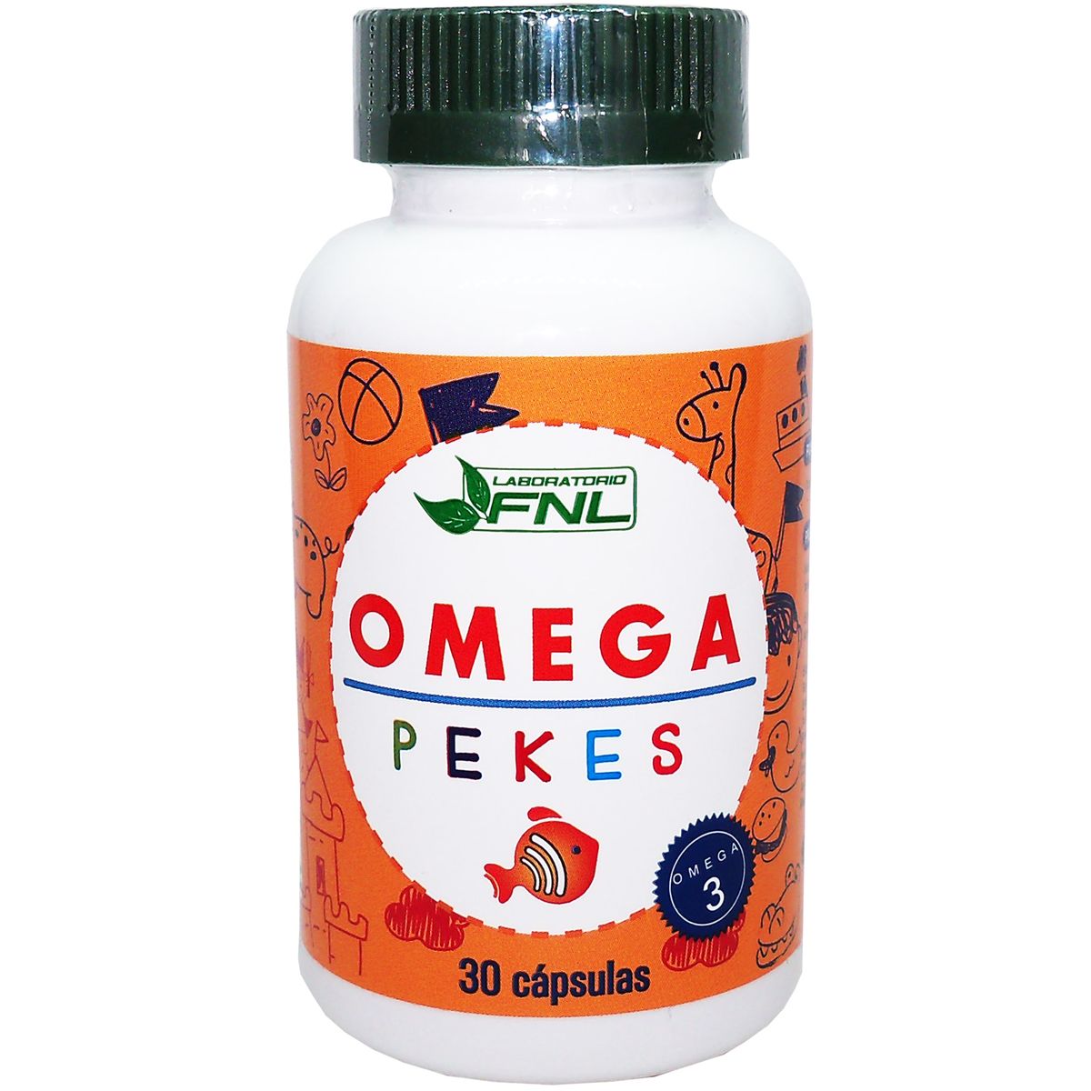 FNL - Omega 3 Pekes Para Niños Fish Oil Alimento Cerebro EPA-DHA