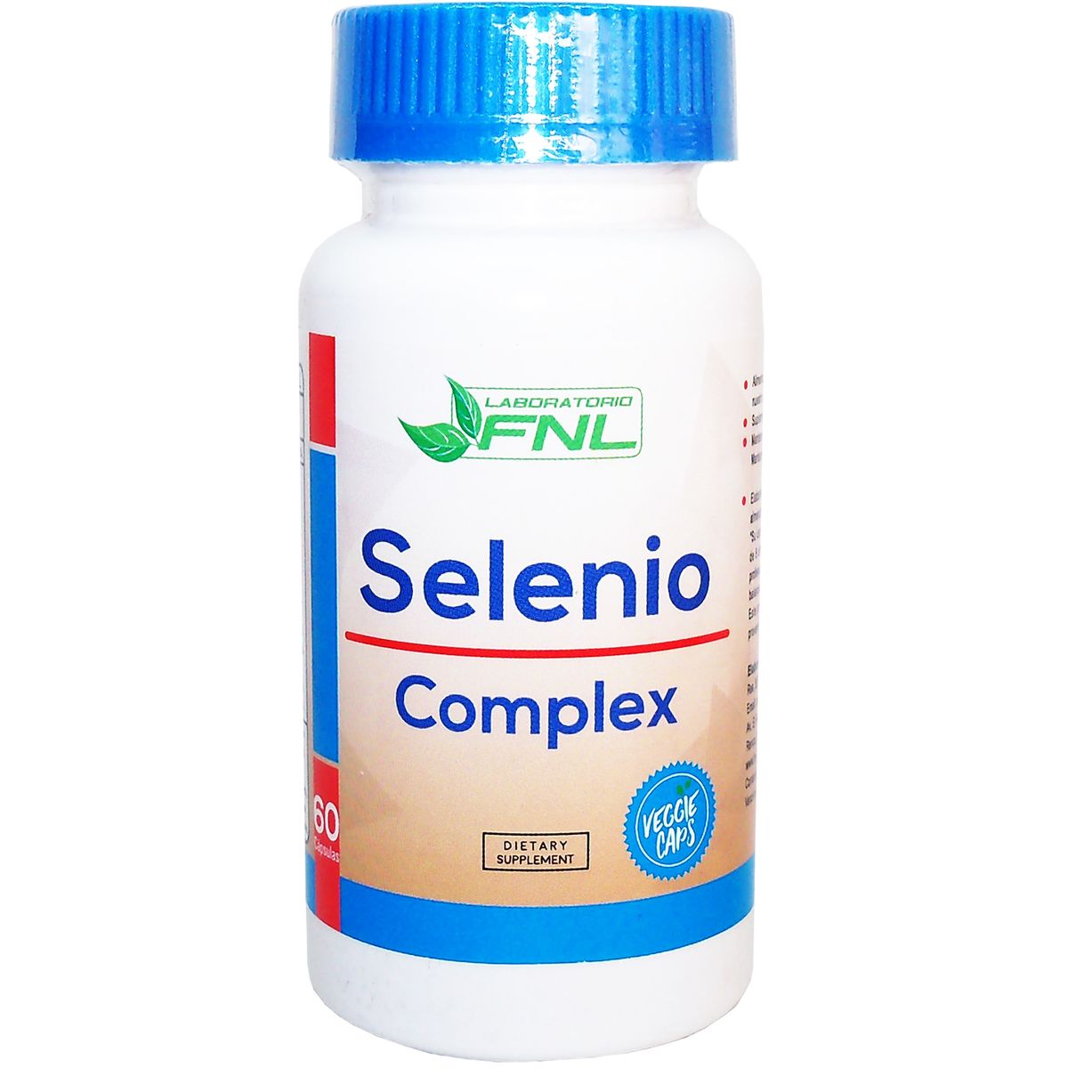 FNL - Selenio Complex 200 Mcg 60 Caps Con Vitam C, Magnesio Y Zinc.