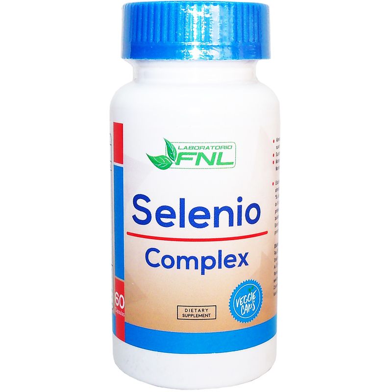 FNL - Selenio Complex 200 Mcg 60 Caps Con Vitam C, Magnesio Y Zinc.