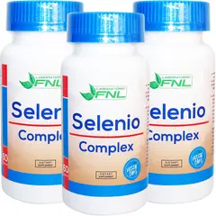 FNL - 3x Selenio Complex 200 Mcg 60 Caps C/ Vit C, Magnesio Y Zinc.