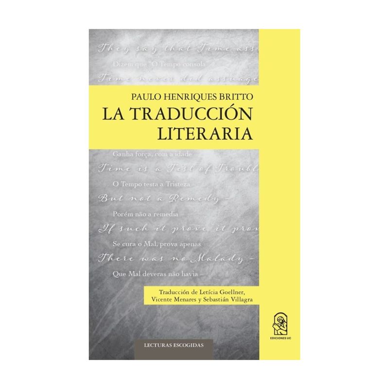 TOP10BOOKS - LIBRO LA TRADUCCIÓN LITERARIA / PAULO HENRIQUES BRITTO / EDICIONES UC