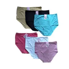 EVERSO - Pack 6 Calzones Bambu Tiro Alto Señora, Colores Surtidos..