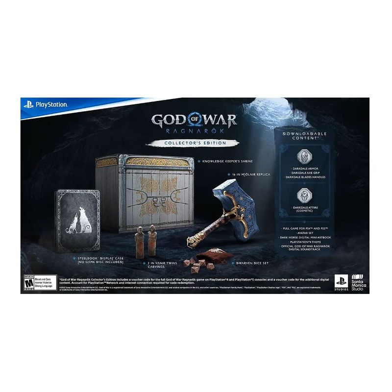 SONY - God of War Ragnarok Collectors Ed - Ps5 Físico - Sniper