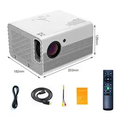 GENERICO - Proyector Led Android T10 Full Hd 200 Ansi Wifi + Bluetooth