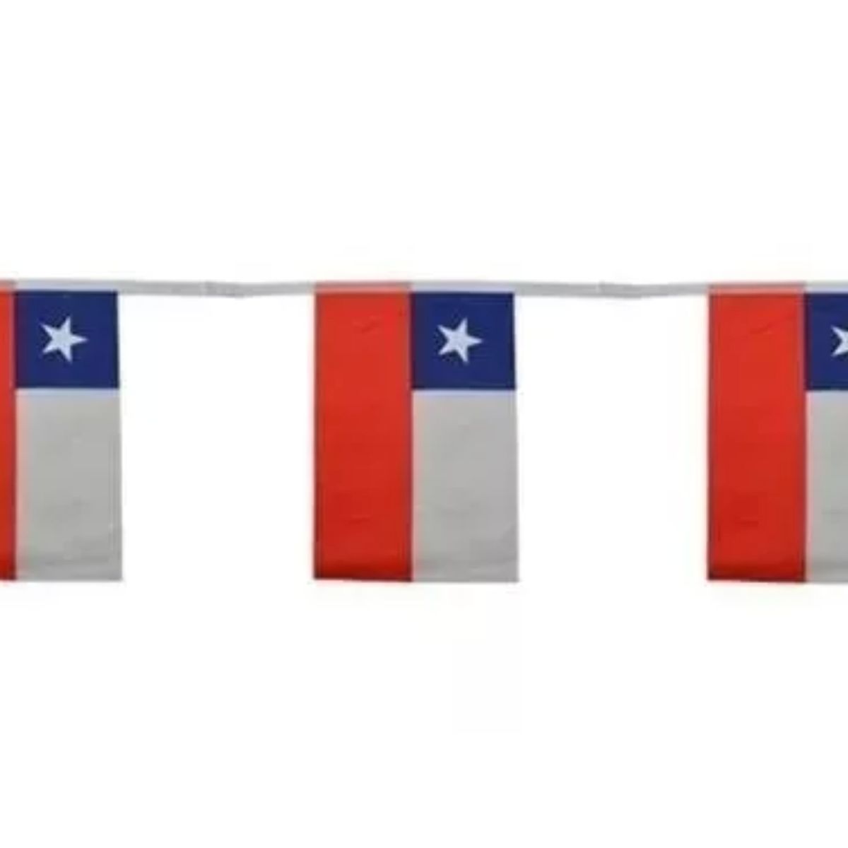 GENERICO - Banderines Guirnaldas Tela Banderas Chilenas Fiestas Patrias