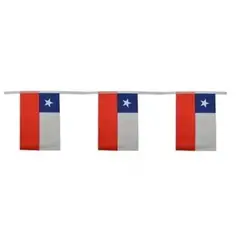 GENERICO - Banderines Guirnaldas Tela Banderas Chilenas Fiestas Patrias