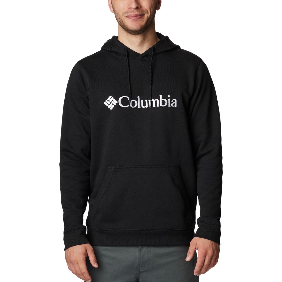 COLUMBIA - Polerón Basic Logo II Hoodie Negro Hombre COLUMBIA