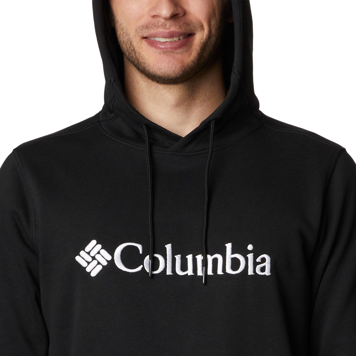 COLUMBIA - Polerón Basic Logo II Hoodie Negro Hombre COLUMBIA