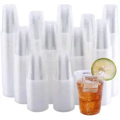 GENERICO - Vaso Transparente Plastico 7 Onzas Pack 50 Unidades