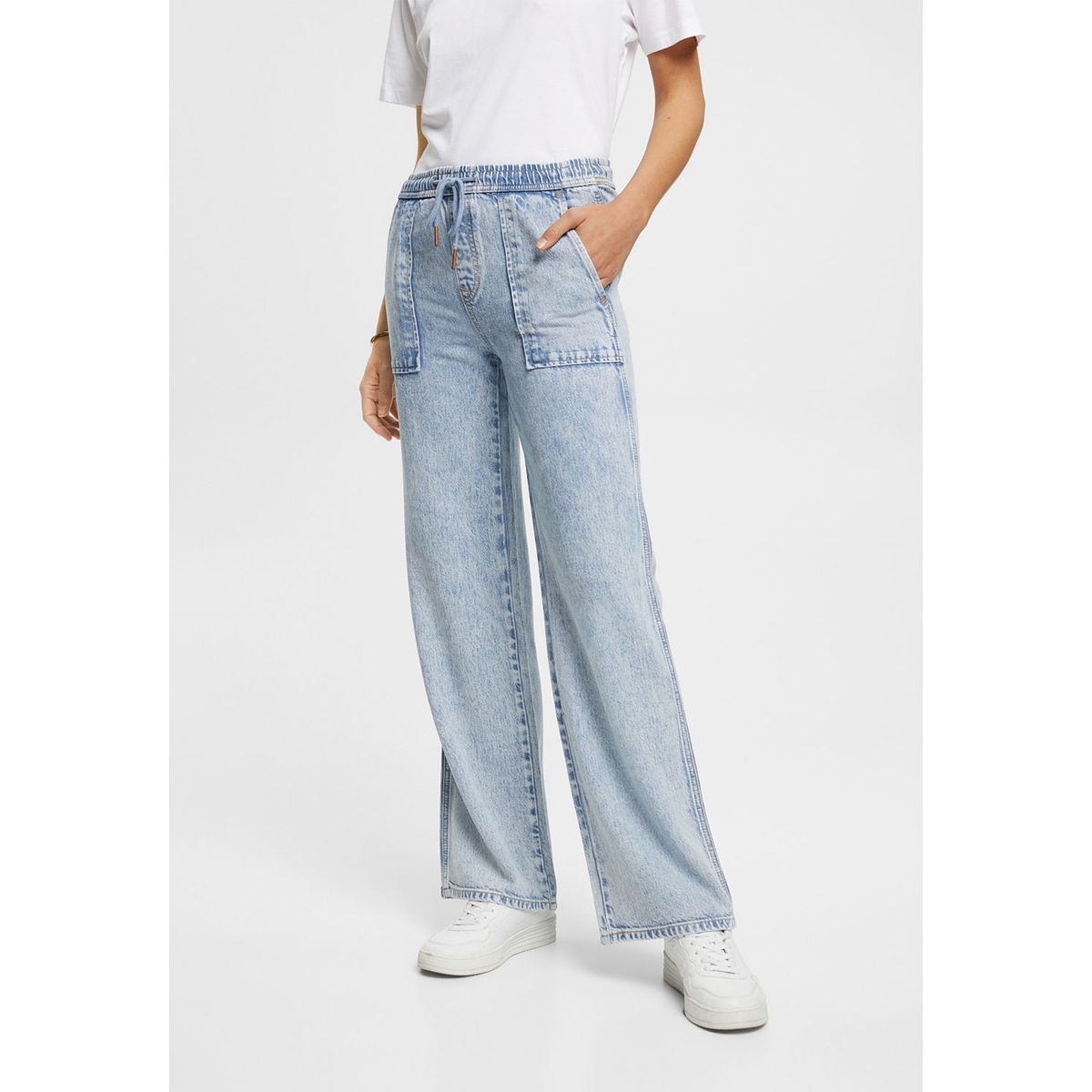ESPRIT - Jeans De Pierna Ancha Mujer Esprit ESPRIT