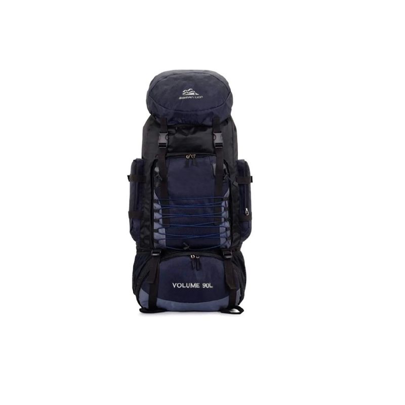 GENERICO - Mochila Impermeable De 90 Litros Camping Trekking Azul marino