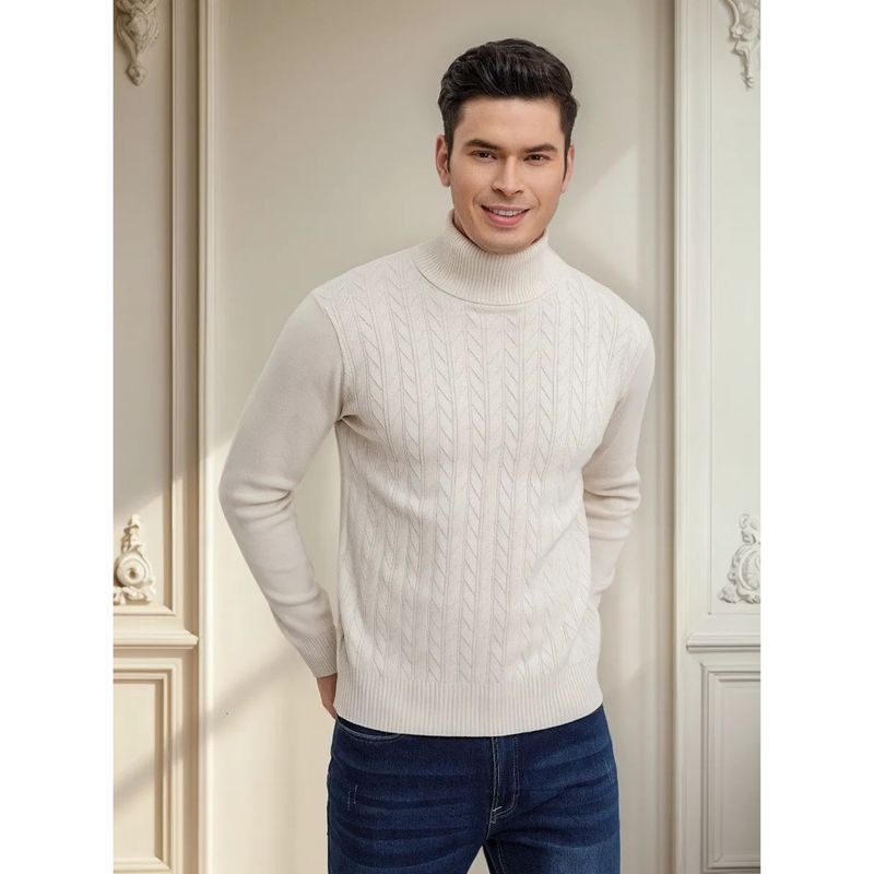 LIKE SHOP - Sweater Tejido Hombre Cuello Subido Beatle 108