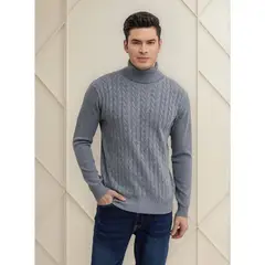LIKE SHOP - Sweater Tejido Hombre Cuello Subido Beatle 108