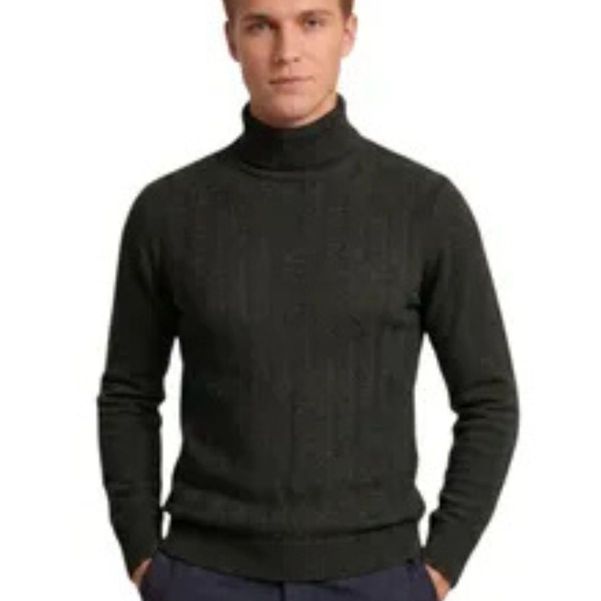 LOOK SHOP - Sweater Tejido Hombre Cuello Subido Beatle 108