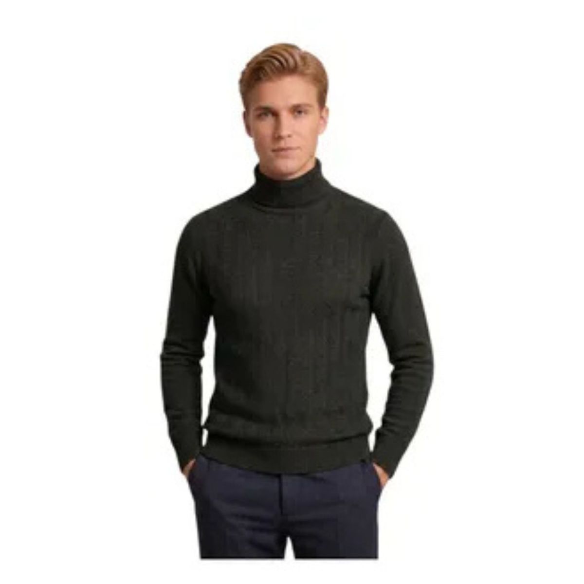 LOOK SHOP - Sweater Tejido Hombre Cuello Subido Beatle 108
